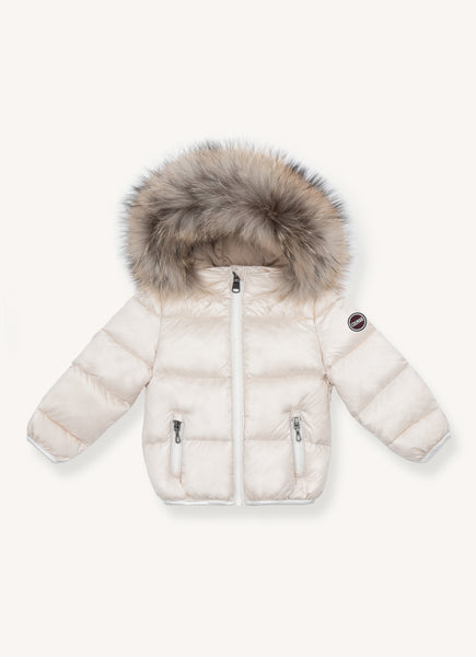 【11/25まで出品】 furcollar quilting down coat Reversible 3/4 Length Fur Coat by Linda Richards – Memphis