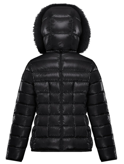 Moncler Teen Bady Jacket with Fur