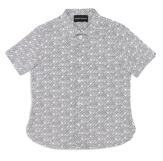 Armani Junior Lettered Short Sleeve Shirt