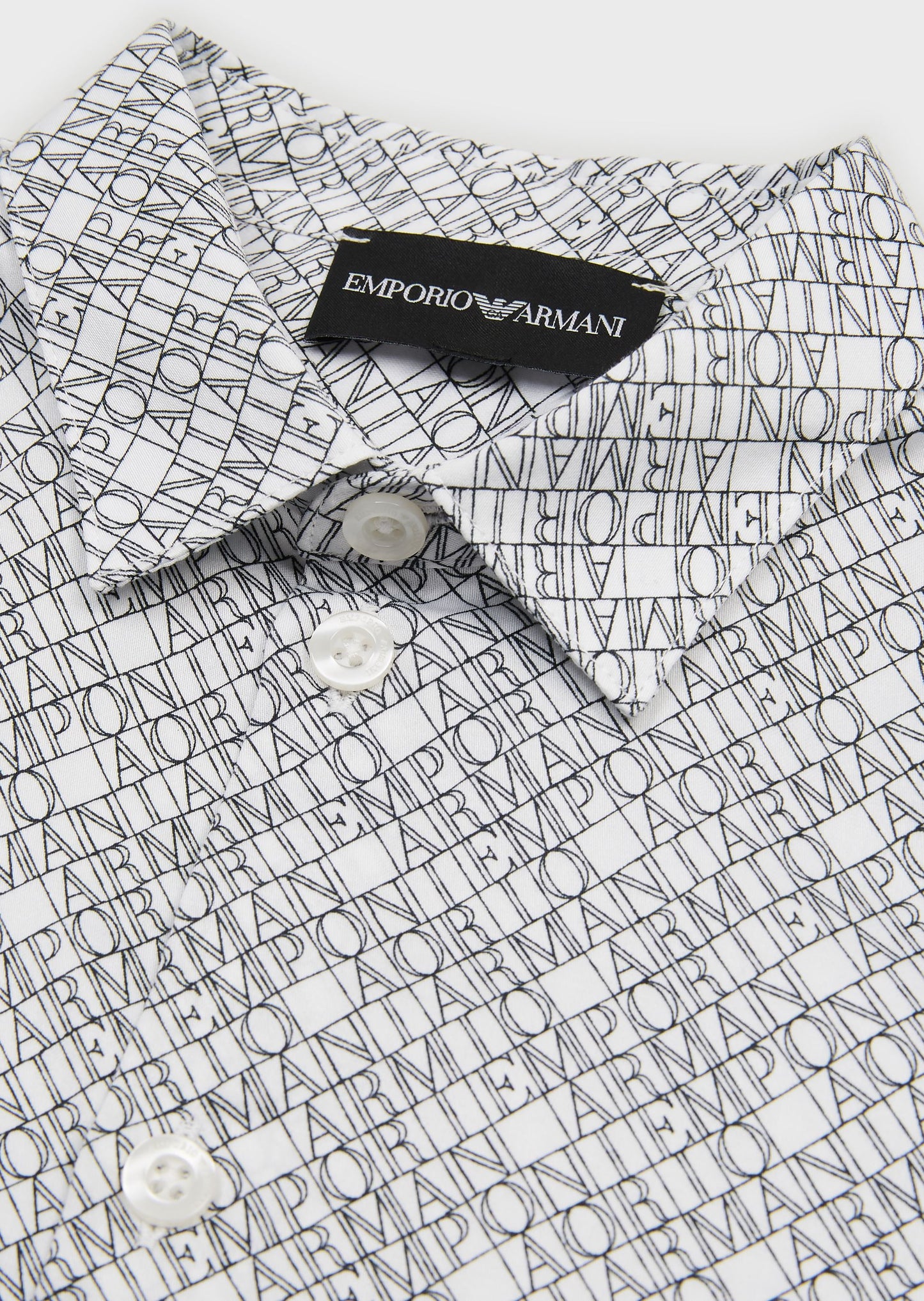Armani Junior Lettered Short Sleeve Shirt