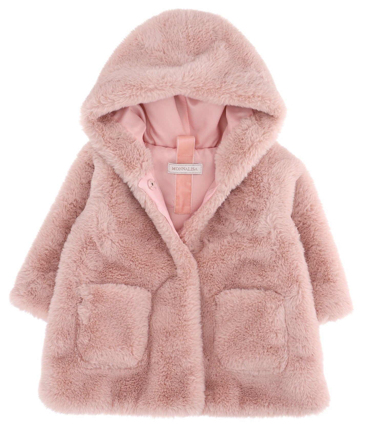 Monnalisa Baby Faux Fur Coat