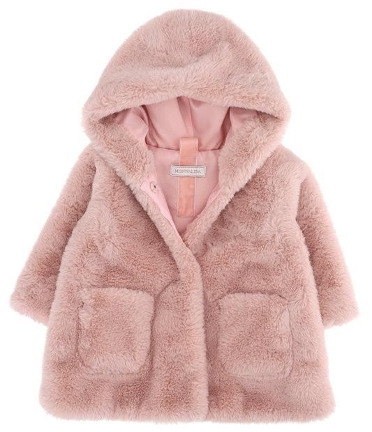 Monnalisa Baby Faux Fur Coat
