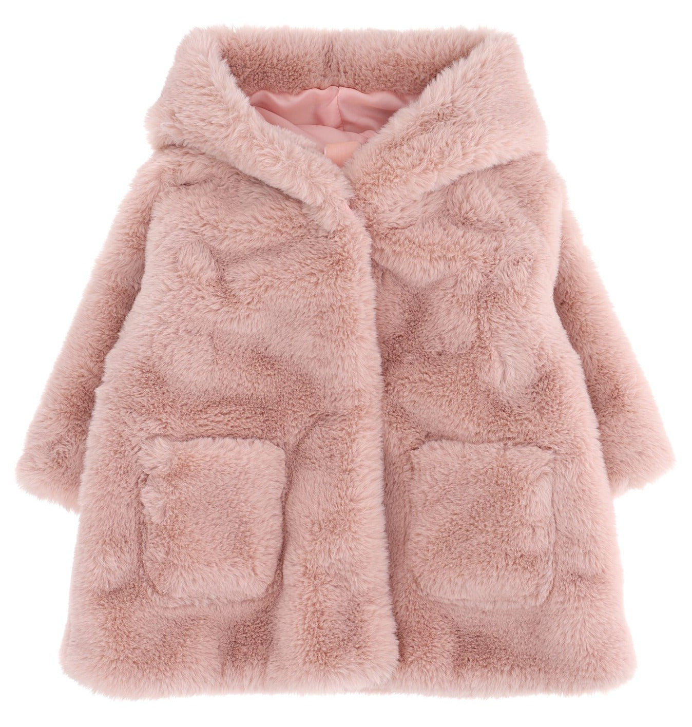 Monnalisa Baby Faux Fur Coat