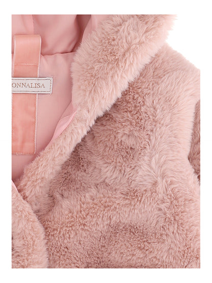 Monnalisa Baby Faux Fur Coat
