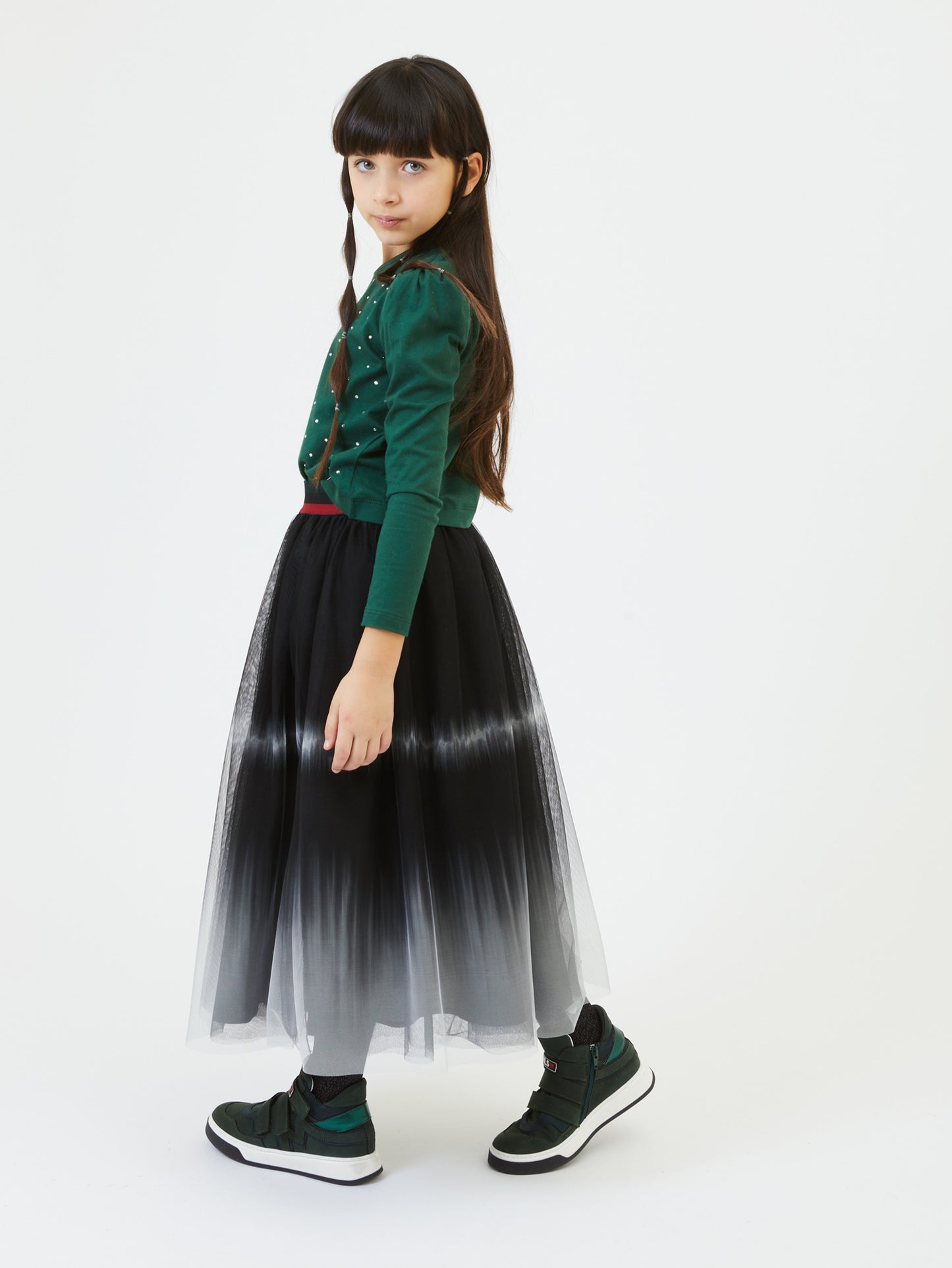 Monnalisa Tie Dye Tulle Skirt