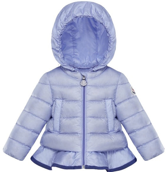 Moncler Vesle Peplum Lightweight Down Jacket