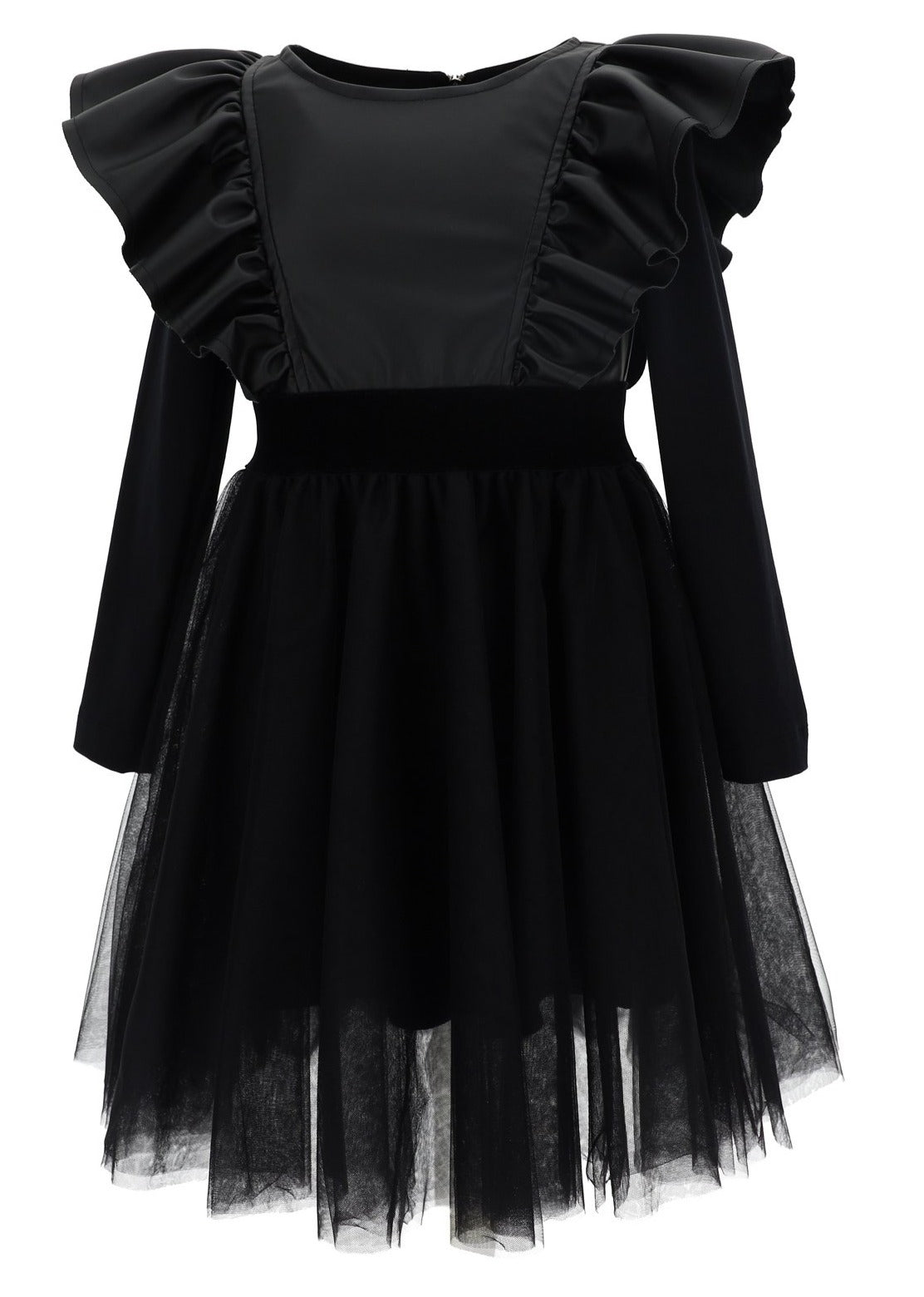 Monnalisa Teens Ruffle Tulle Bottom Dress