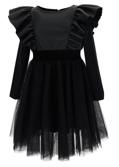 Monnalisa Teens Ruffle Tulle Bottom Dress