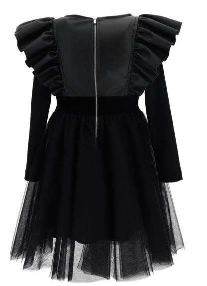 Monnalisa Teens Ruffle Tulle Bottom Dress