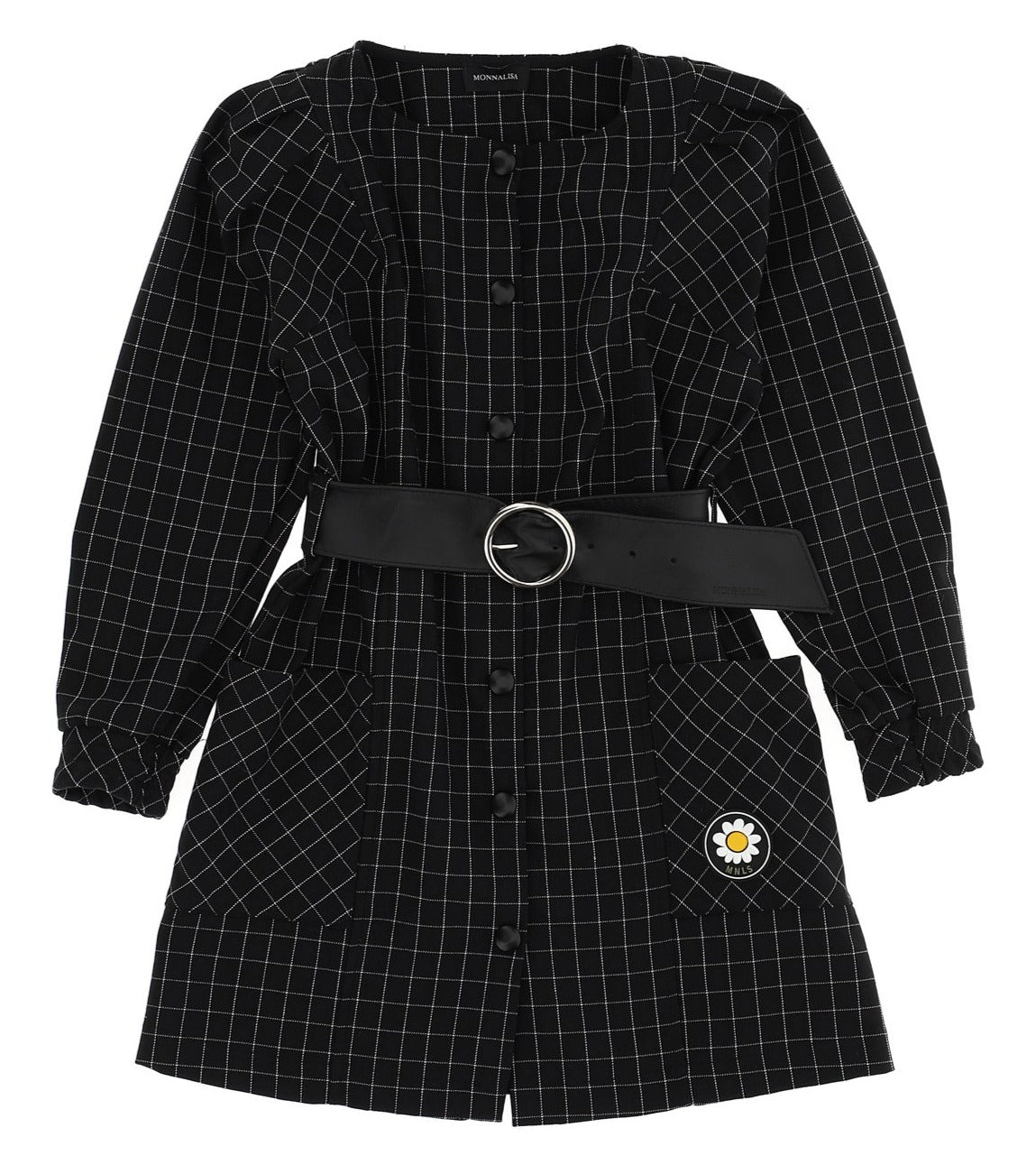 Monnalisa Button Down Belted Dress