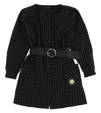 Monnalisa Button Down Belted Dress
