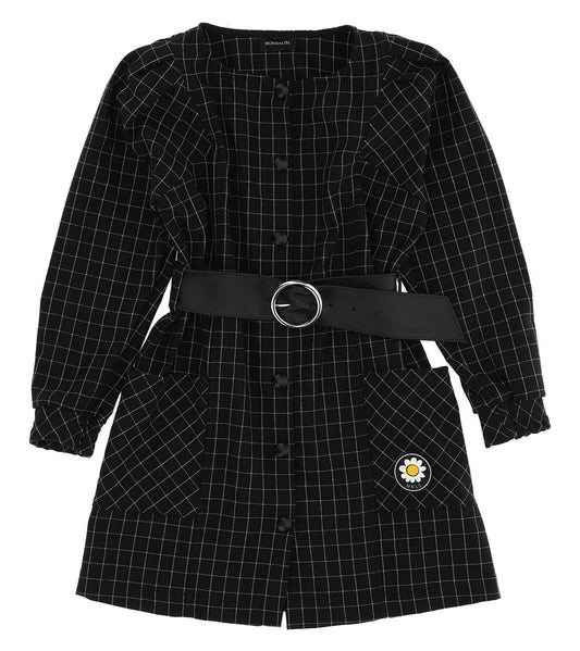Monnalisa Button Down Belted Dress