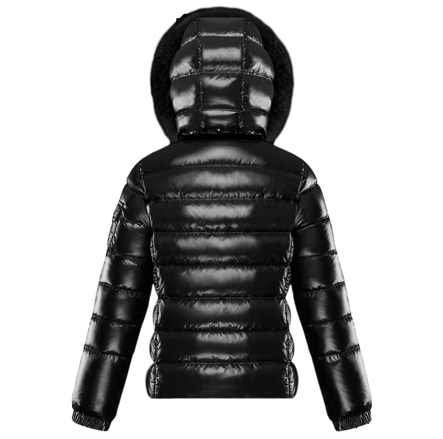 Moncler Bady Fur Hooded Down Jacket