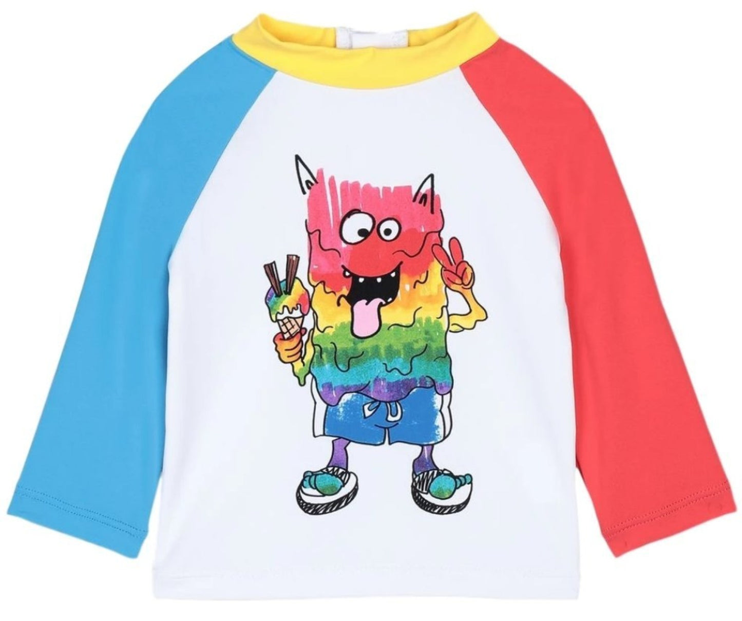 Stella McCartney Baby Rainbow Monster Swim T-Shirt