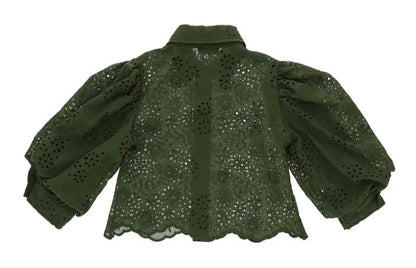 Monnalisa San Gallo Lace Blouse