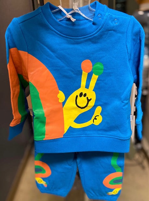 Stella McCartney Baby Boy Sweater Suit w/ Snail Print