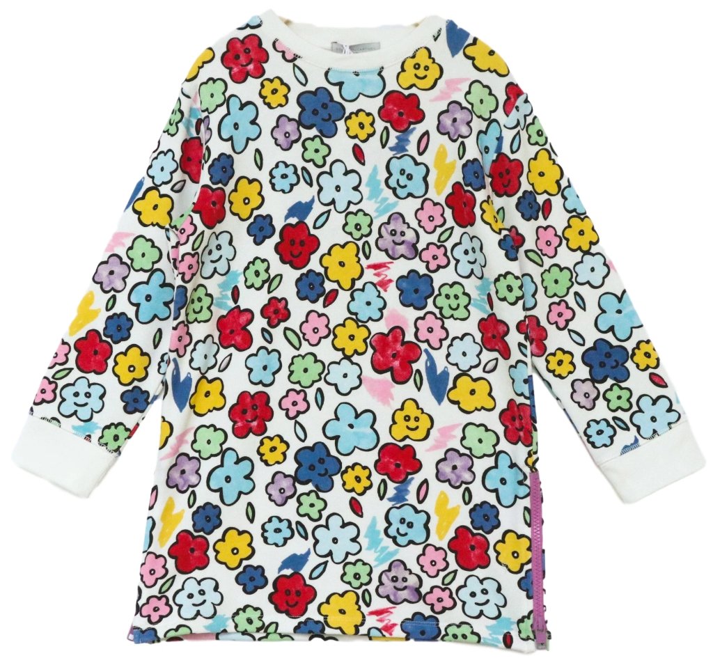 Stella McCartney Smiling Flowers Sweater Dress