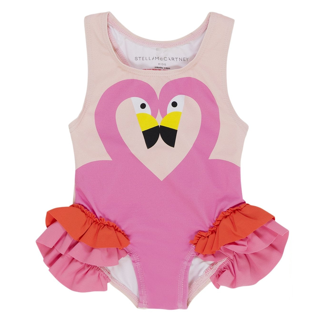 Stella McCartney Baby Girl Flamingo Fringes Swimsuit