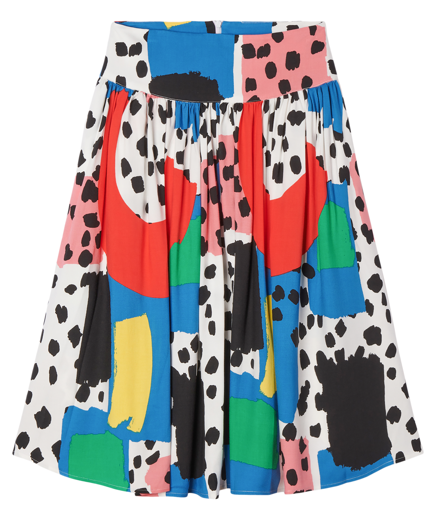 Stella McCartney Color Block Spots Skirt