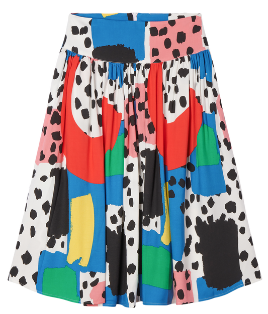 Stella McCartney Color Block Spots Skirt