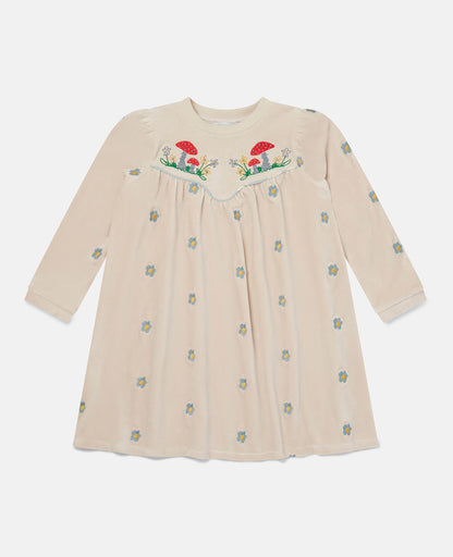 Stella McCartney LS Daises Velour Dress