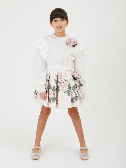 Monnalisa Garden Roses Skirt