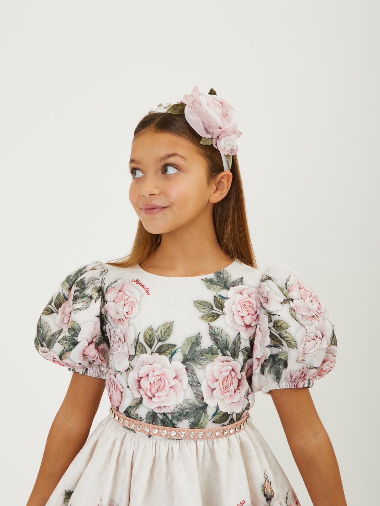 Monnalisa Garden Roses Dress