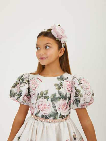 Monnalisa Garden Roses Dress