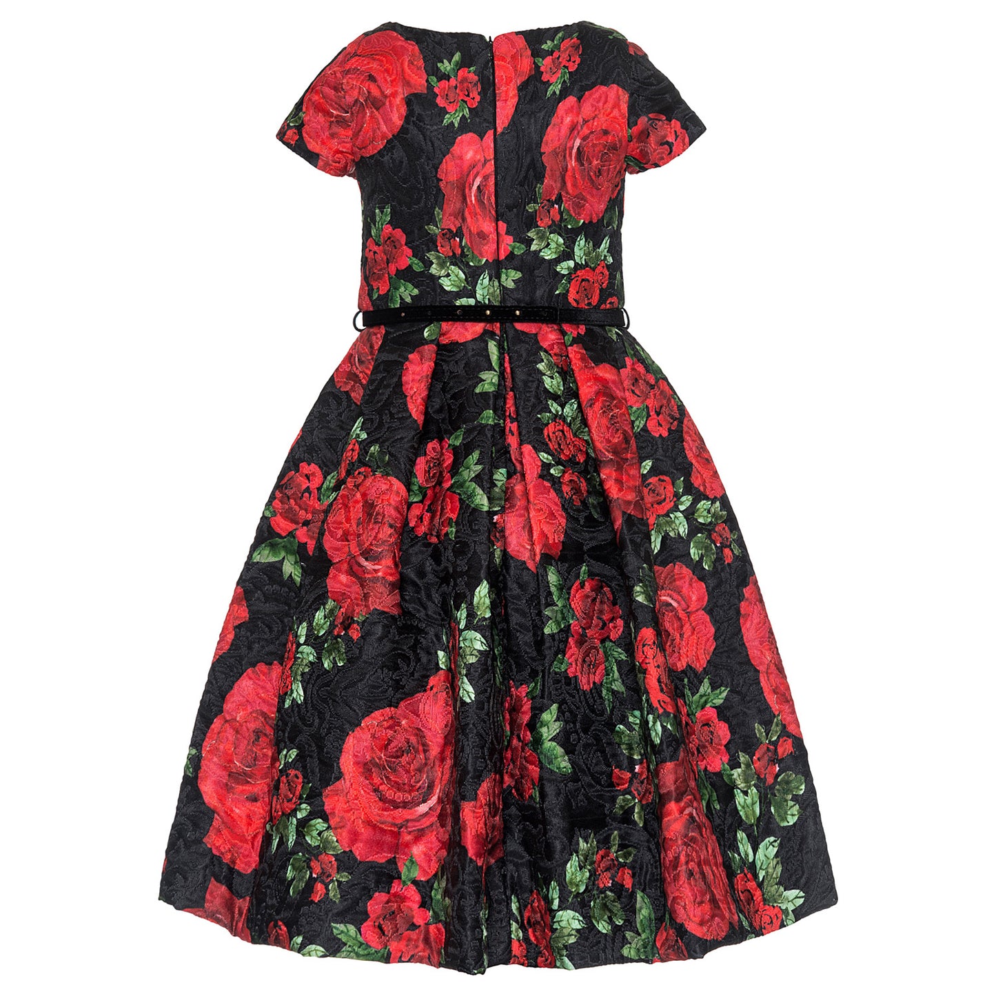 Monnalisa Brocade Roses Dress