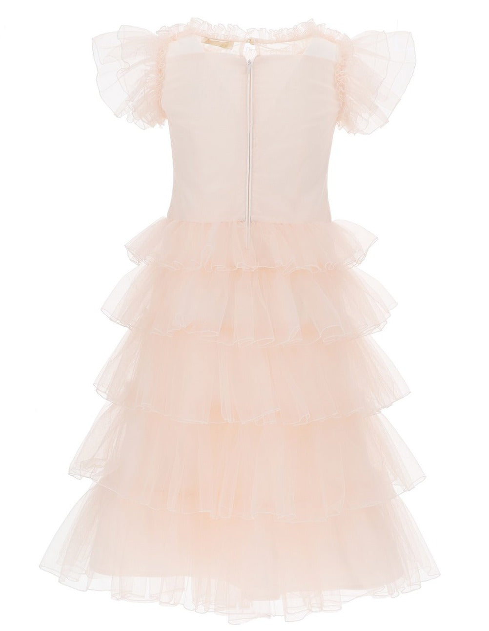 Monnalisa Tulle Tiered Gown