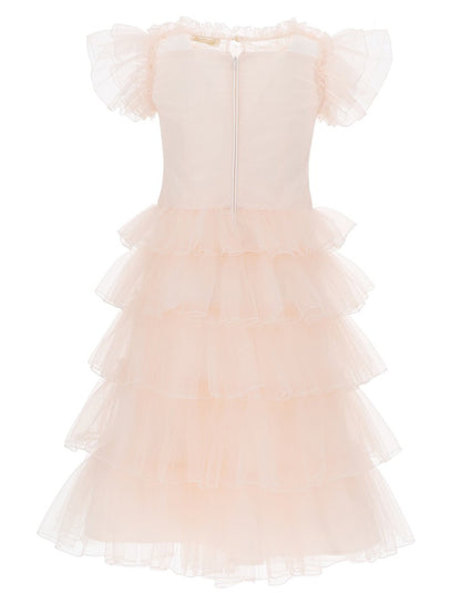 Monnalisa Tulle Tiered Gown