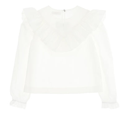 Monnalisa Popelin Jewel Blouse