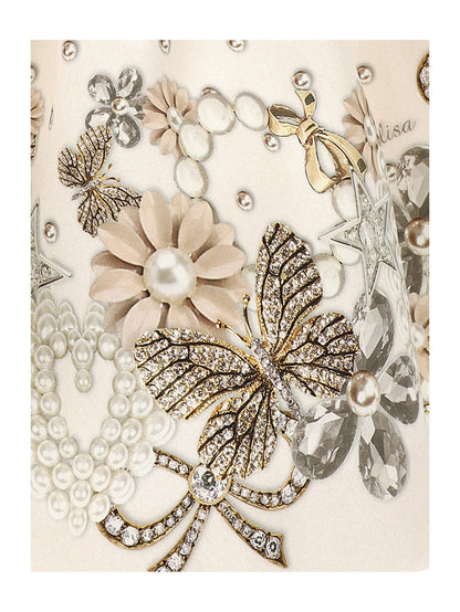 Monnalisa Glam Jewel & Flowers Dress