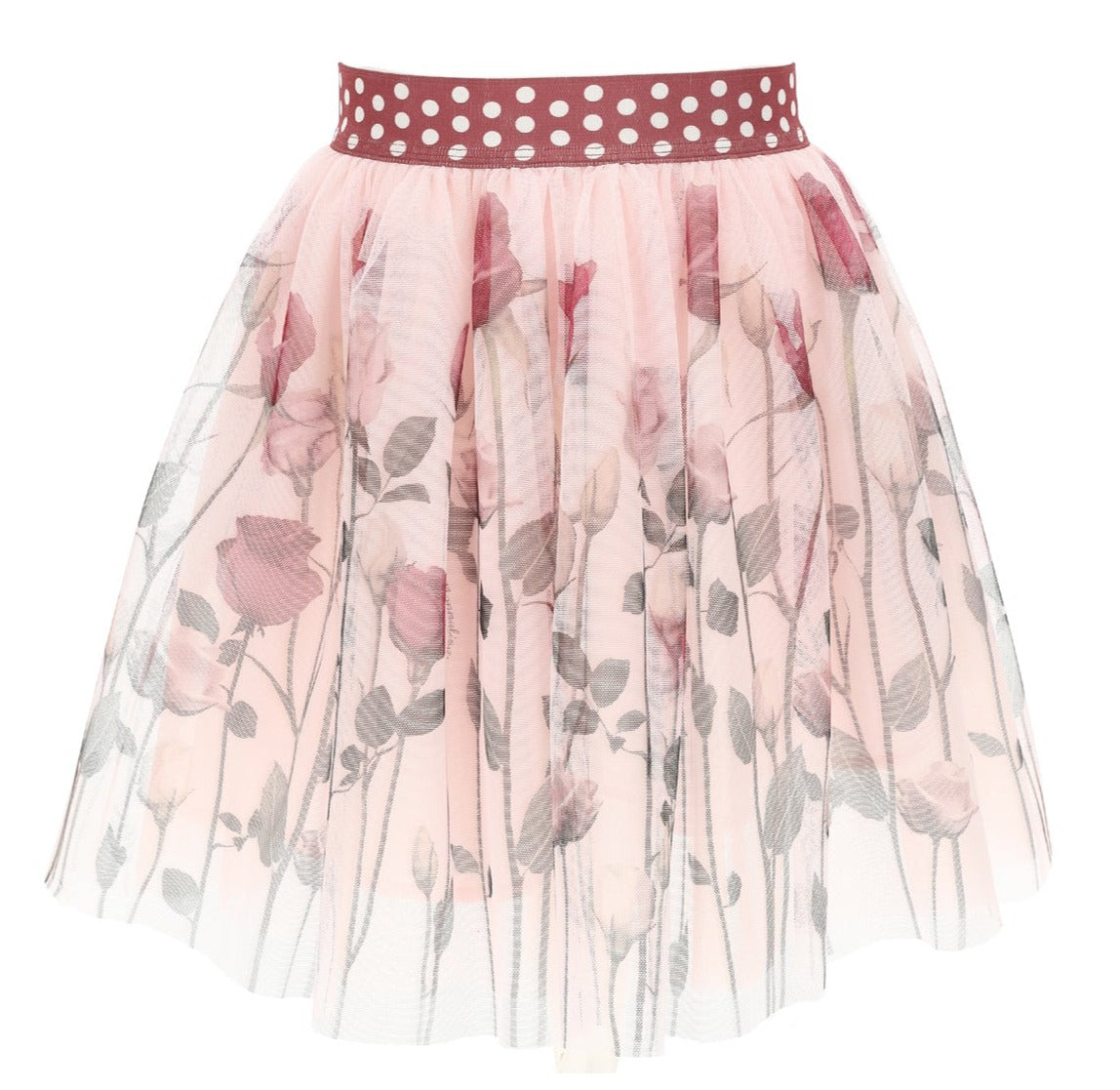 Monnalisa Floral Top & Skirt Outfit Set
