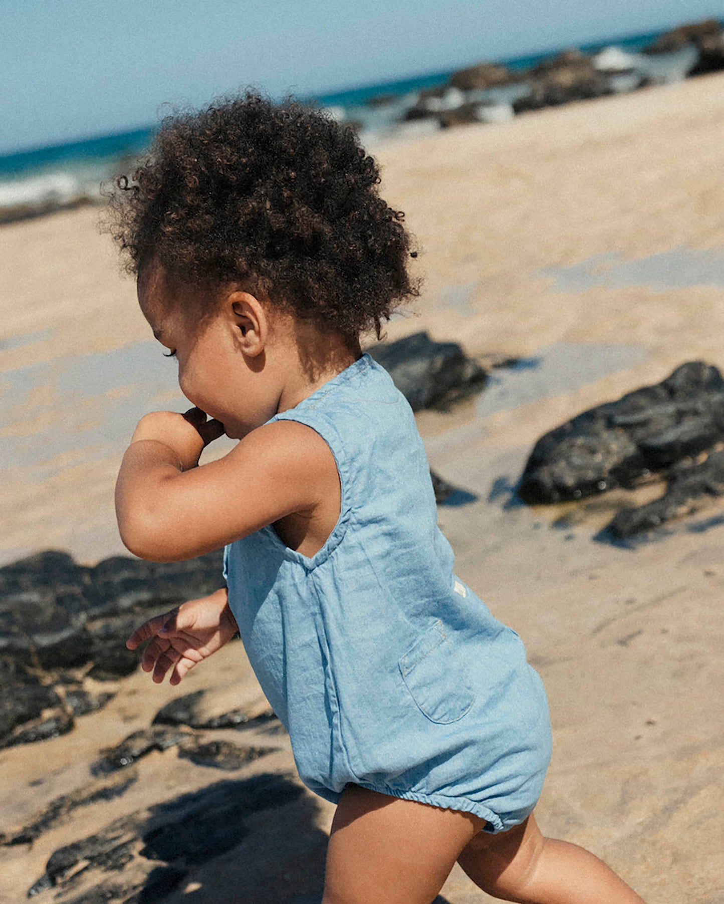 Buho Baby Denim Romper