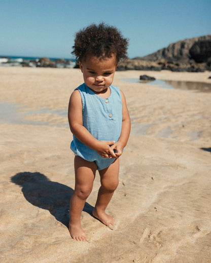 Buho Baby Denim Romper