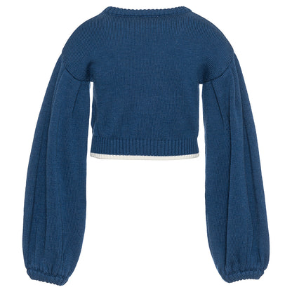 Monnalisa Rose Macrame Crop Top