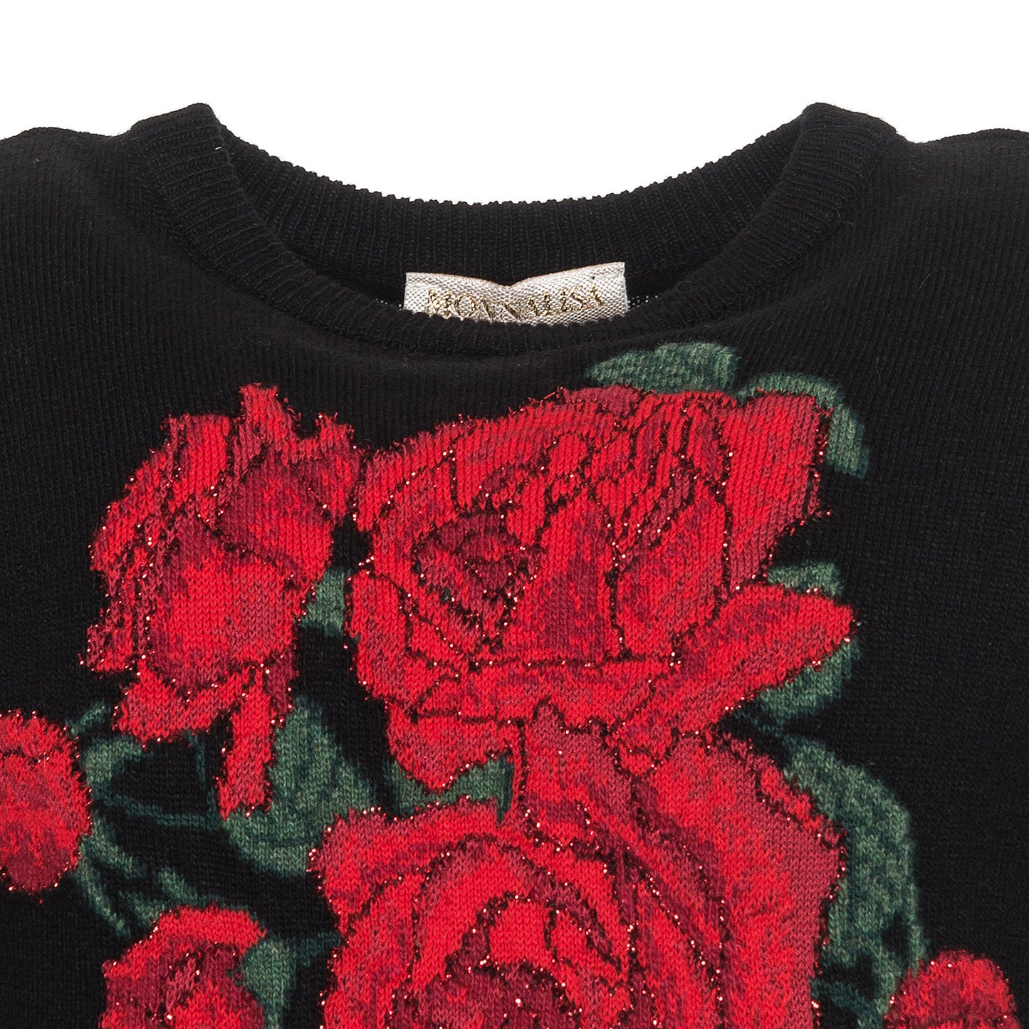 Monnalisa Pullover Roses Sweater