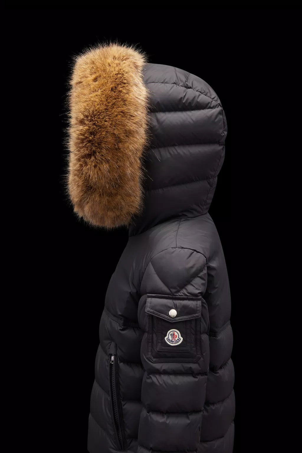 Moncler New Byron Jacket w/ Fur Hood