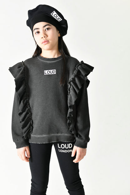 Loud Apparel Song Ruffle Sweater
