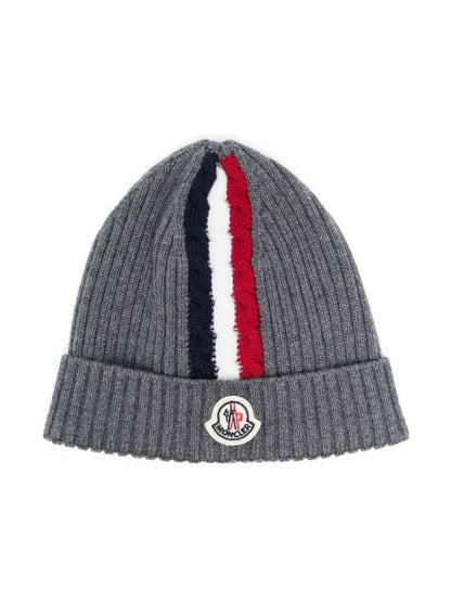 Moncler Baby Berretto Knit Hat w/ Logo