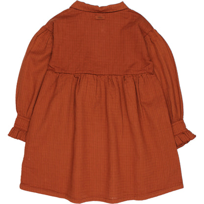 Buho Sheer Checker Pullover Dress