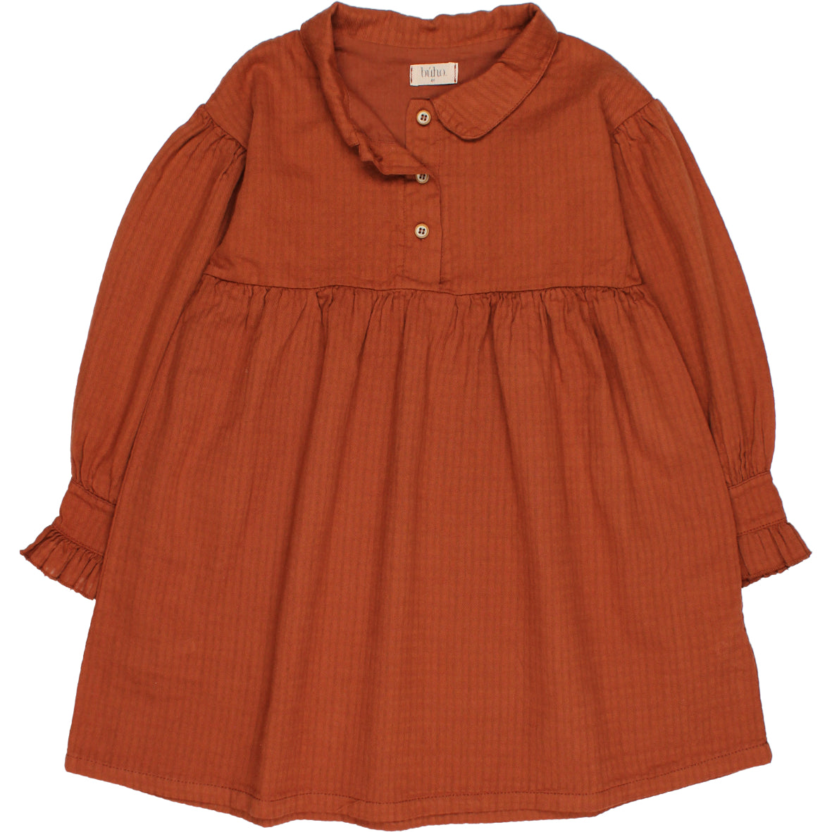 Buho Sheer Checker Pullover Dress