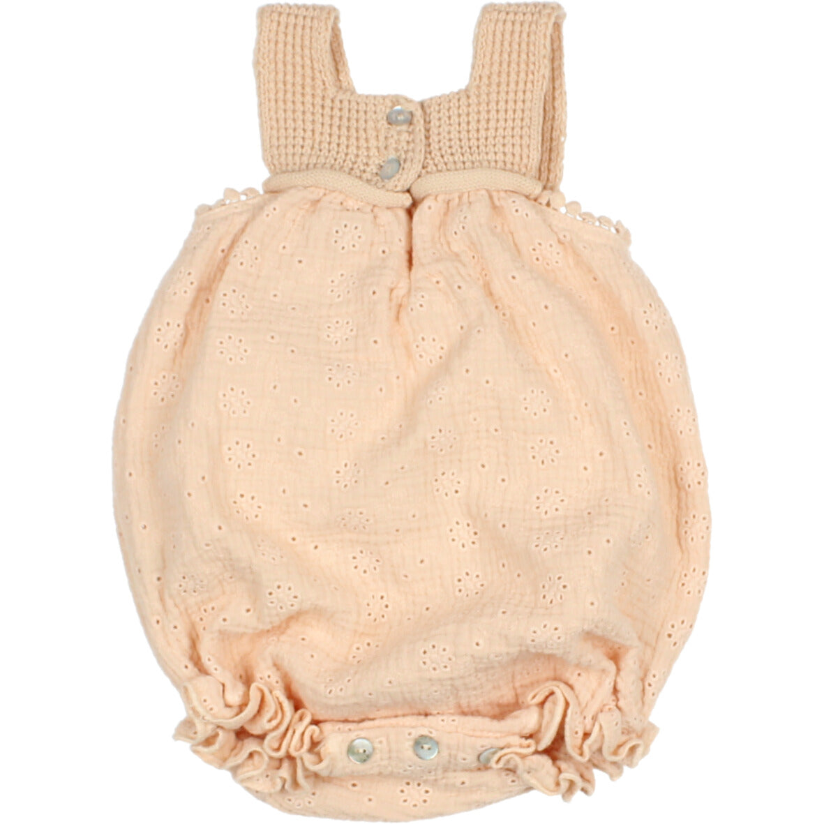 Buho Baby Knit Embroidered Romper
