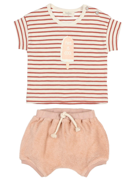 Buho Baby Girl Ice Cream Outfit Set