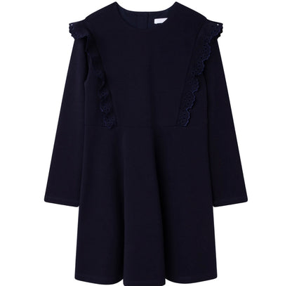 Chloe Milano LS Flounce Dress