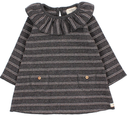Buho Girls Ribbed Striped Dress