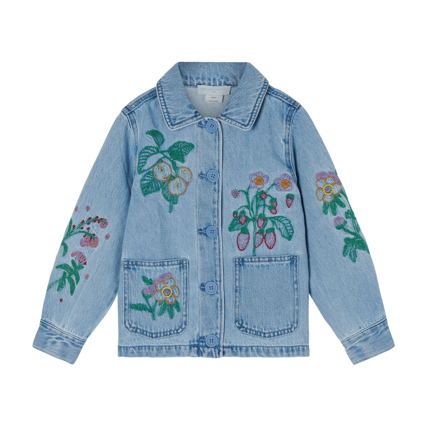 Stella McCartney Girls Denim Flower Jacket