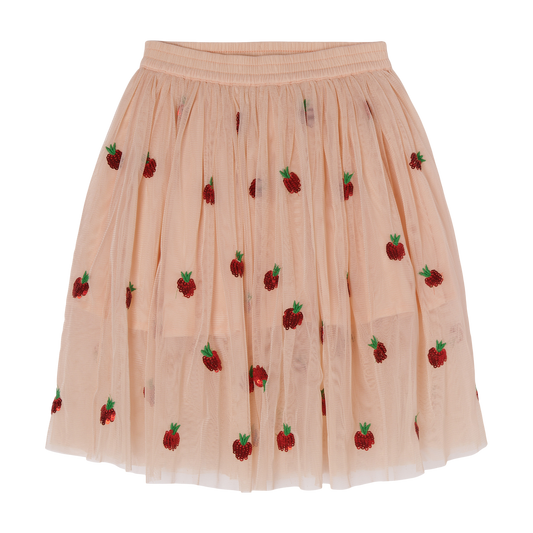 Stella McCartney Strawberry Sequined Tulle Skirt