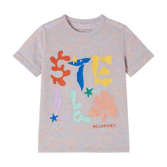 Stella McCartney Space Dyed Seaweed Logo T-Shirt